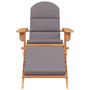 Voir la diapositive 3 : VIDAXL Chaise de jardin Adirondack et repose-pieds bois massif acacia