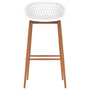 Voir la diapositive 3 : VIDAXL Chaises de bar lot de 2 blanc
