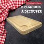Voir la diapositive 4 : FM PROFESSIONAL Planche à découper, hêtre avec rigolle et collecteur de sang 34 x 20 cm, par 2 FM Professional Gourmet édition