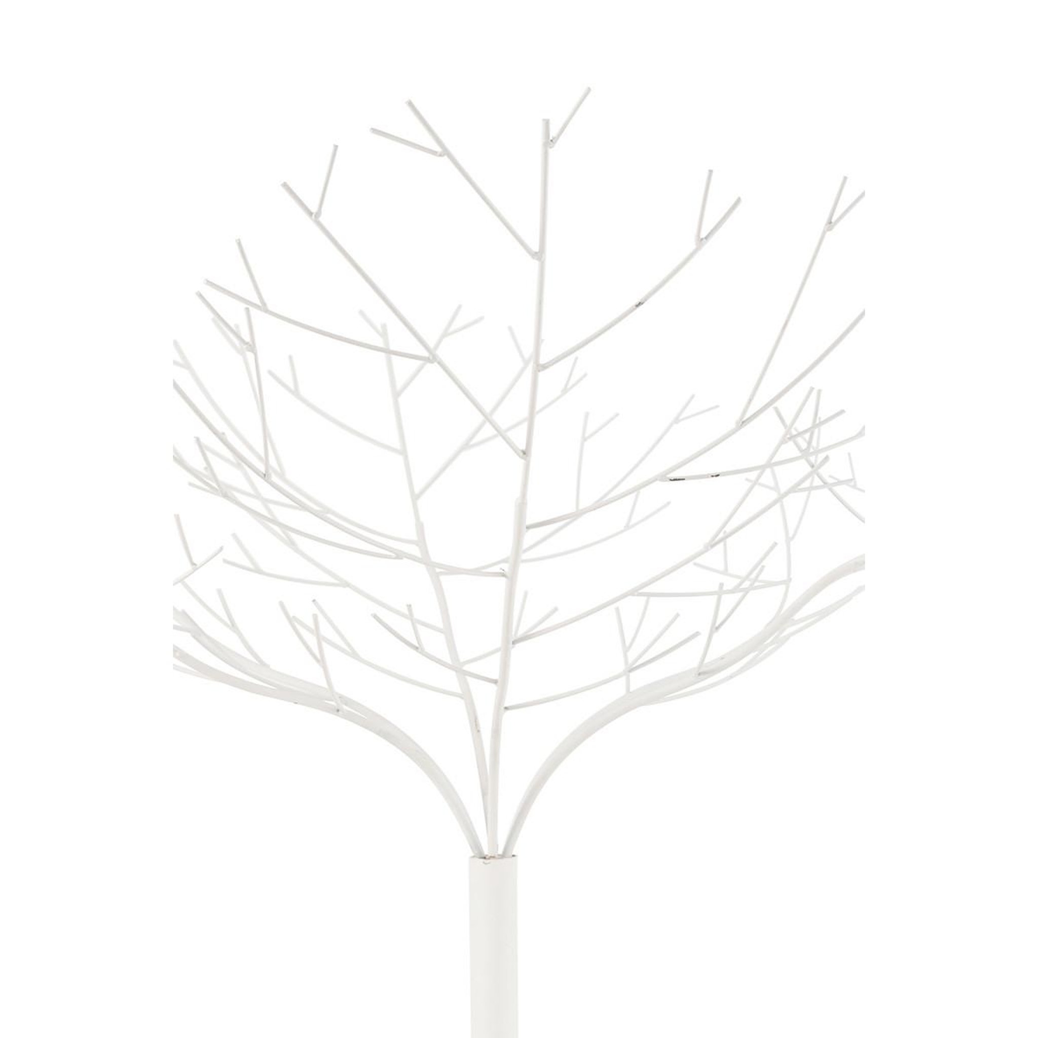 Voir la diapositive 2 : J-LINE Arbre déco en métal  maynard  180cm blanc