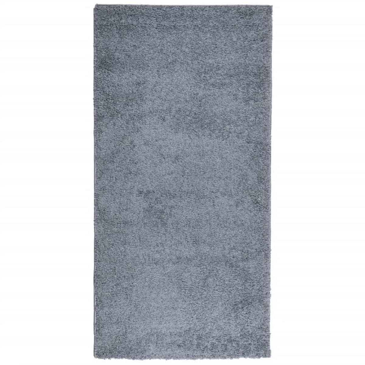 VIDAXL Tapis shaggy PAMPLONA poils longs moderne bleu 100x200 cm