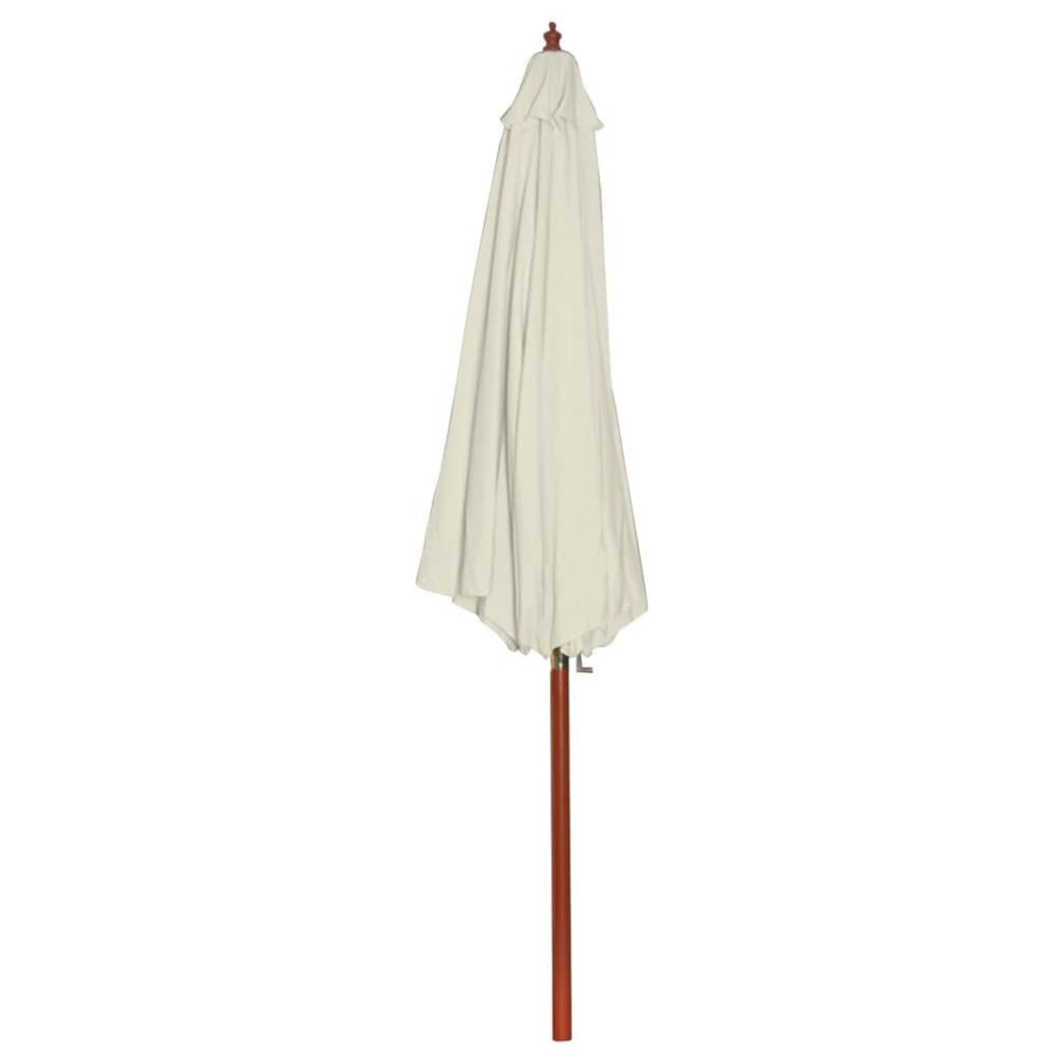VIDAXL Parasol 300x258 cm Blanc sable