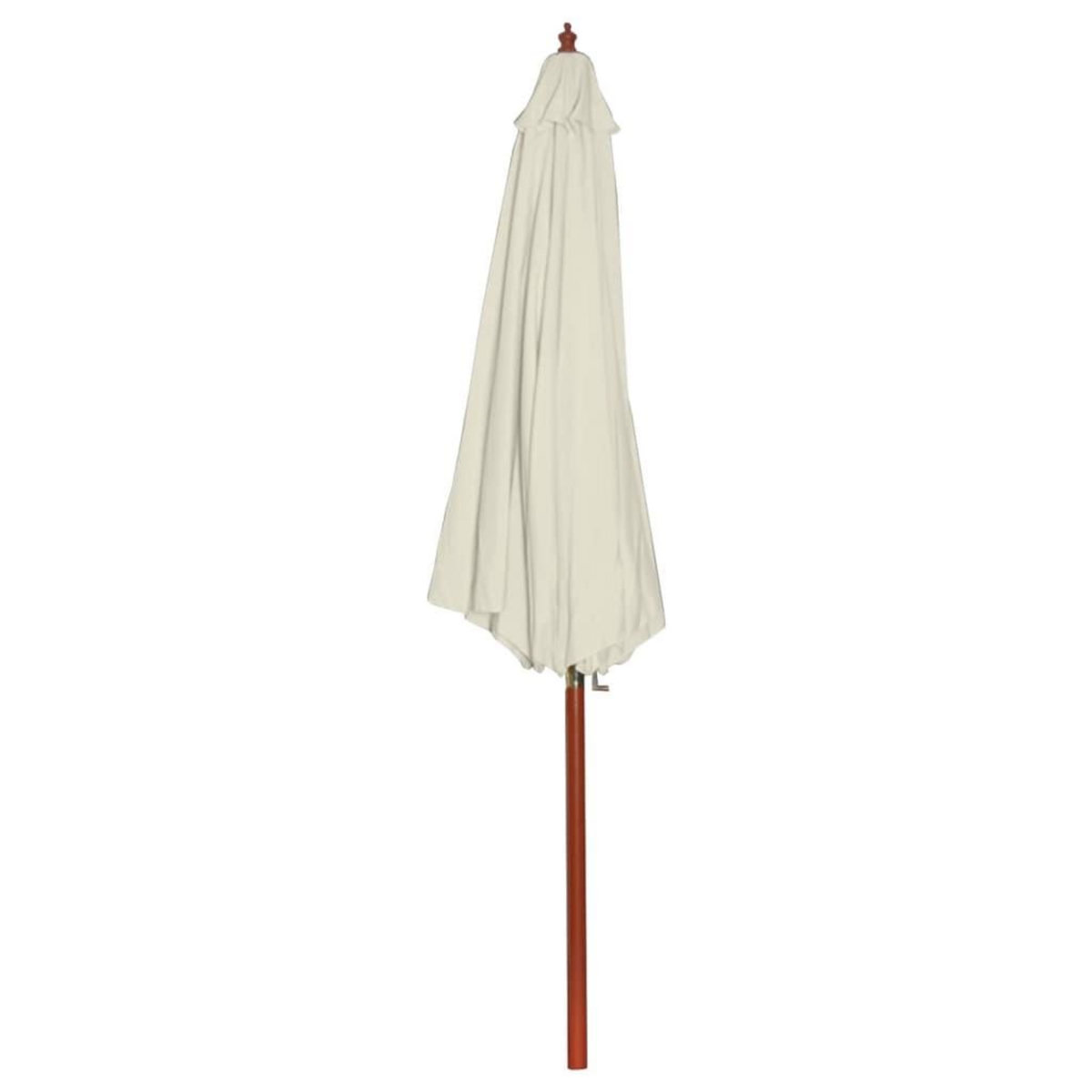 VIDAXL Parasol 300x258 cm Blanc sable