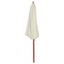 Voir la diapositive 2 : VIDAXL Parasol 300x258 cm Blanc sable