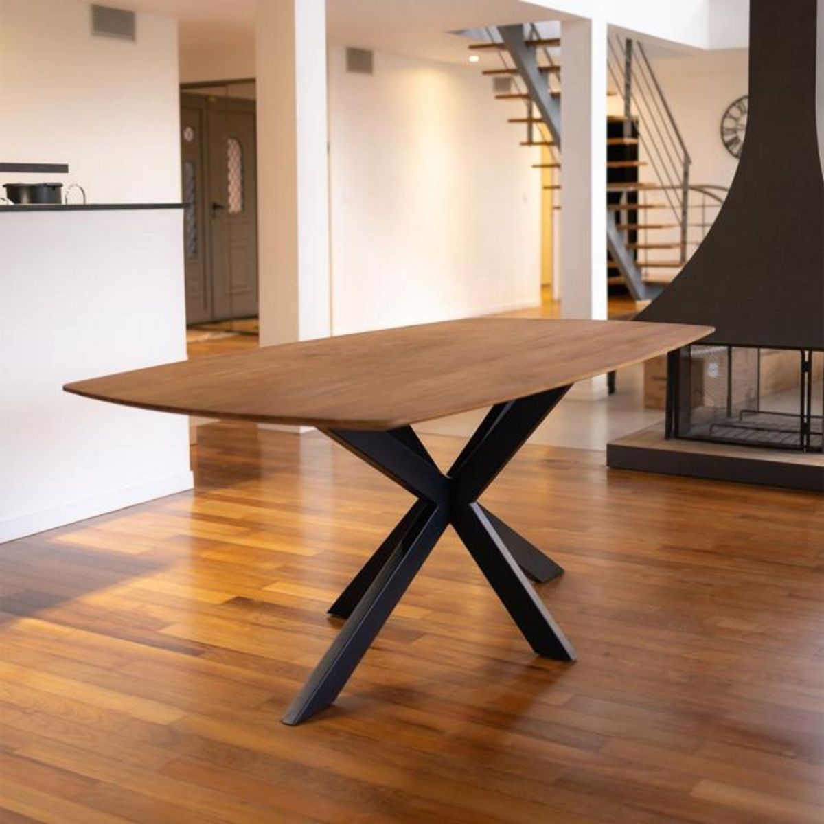 Paris Prix Table à Manger en Bois  Darryl  200cm Naturel