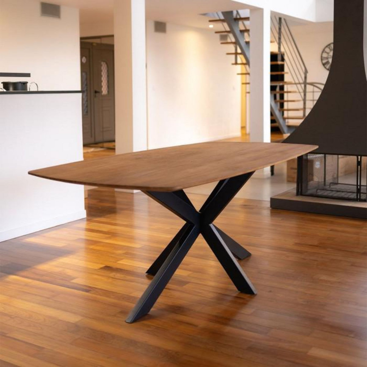 Paris Prix Table à Manger en Bois  Darryl  200cm Naturel