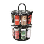 Saveur et dégustation Carrousel à épices Cooking - 16 Pots - Argent