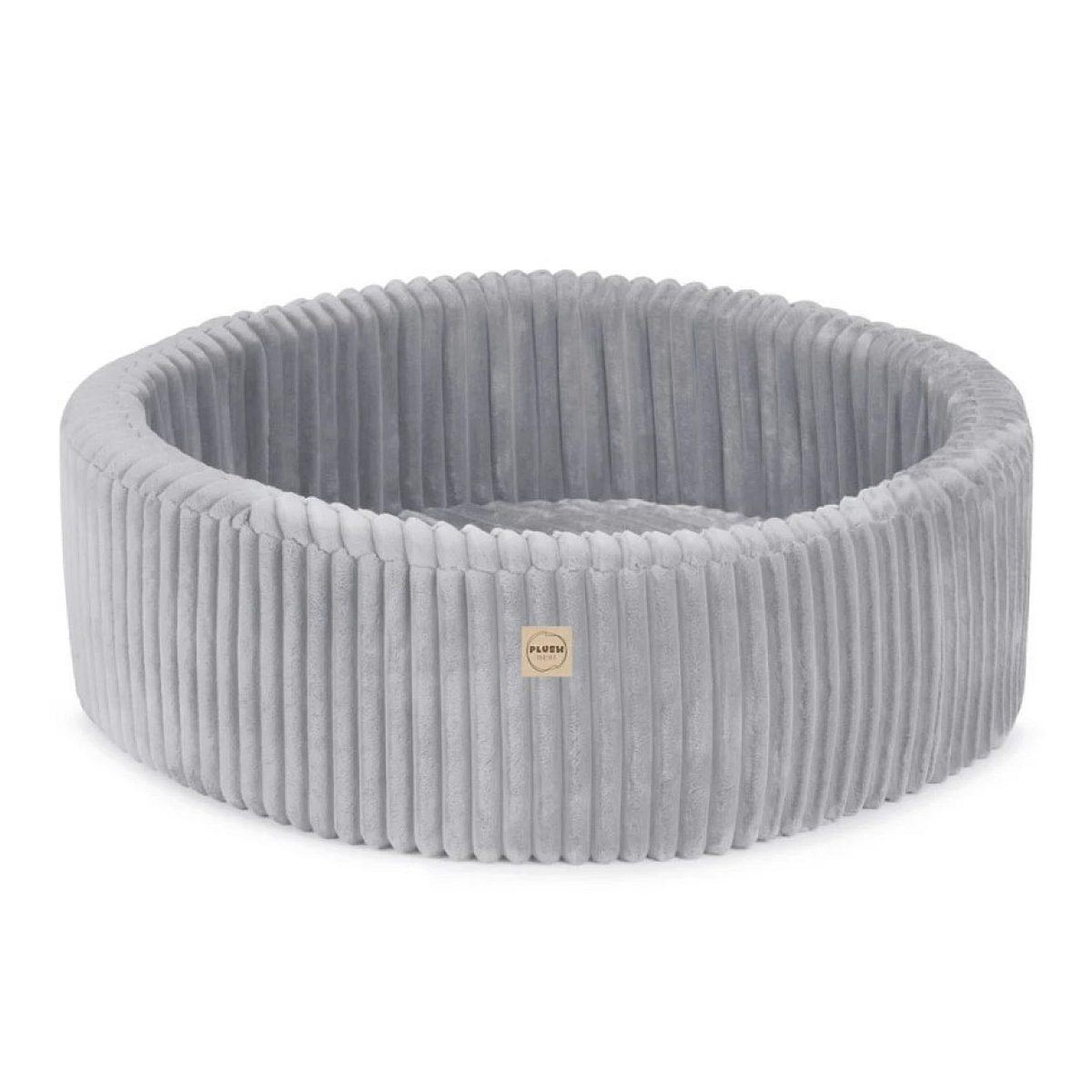 Voir la diapositive 2 : PLUSH NEST Piscine poufy lamell 90x30 + 200 balles grise