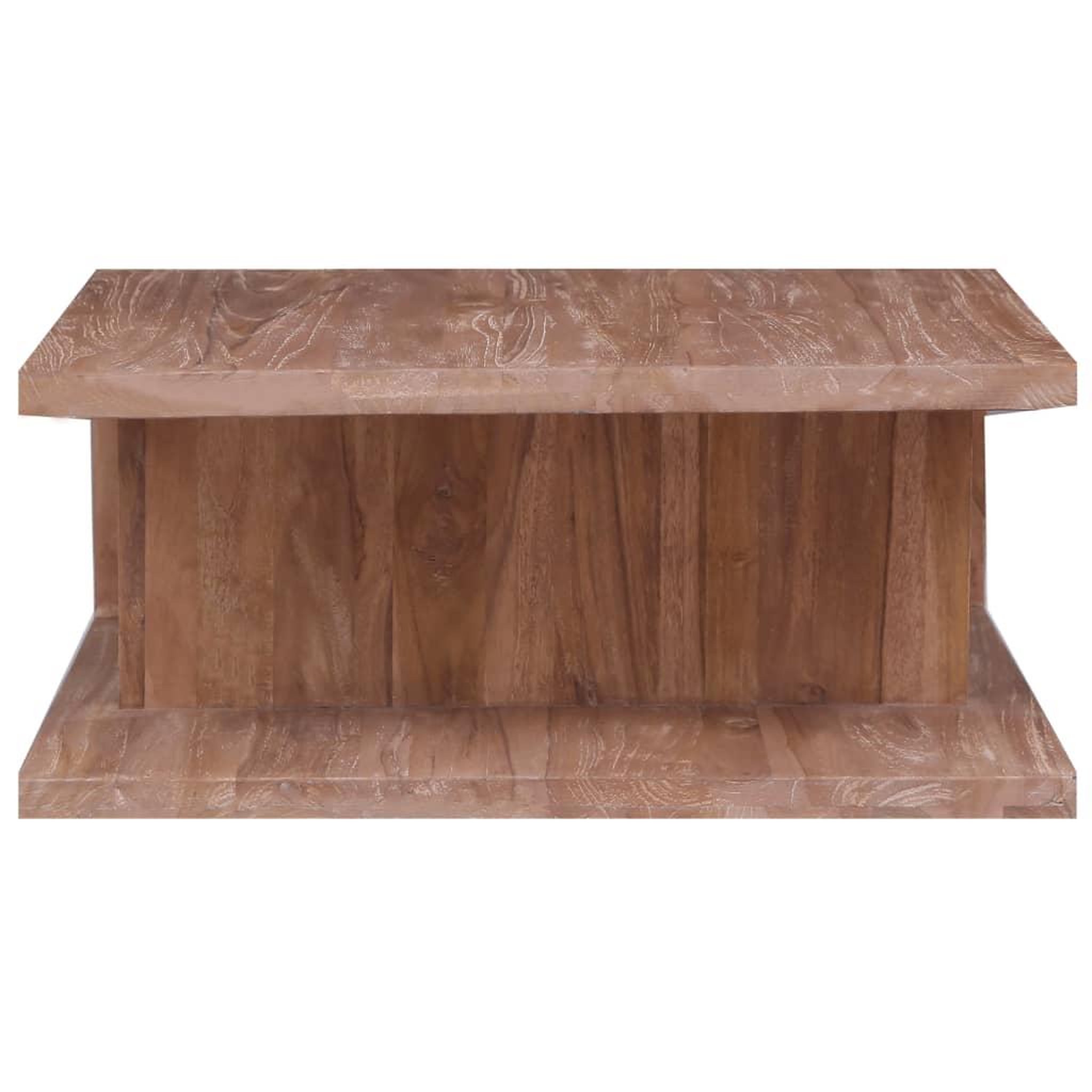 Voir la diapositive 3 : VIDAXL Table basse 70x70x30 cm bois de teck massif