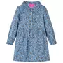 VIDAXL Robe pour enfants a manches longues bleu essence 104