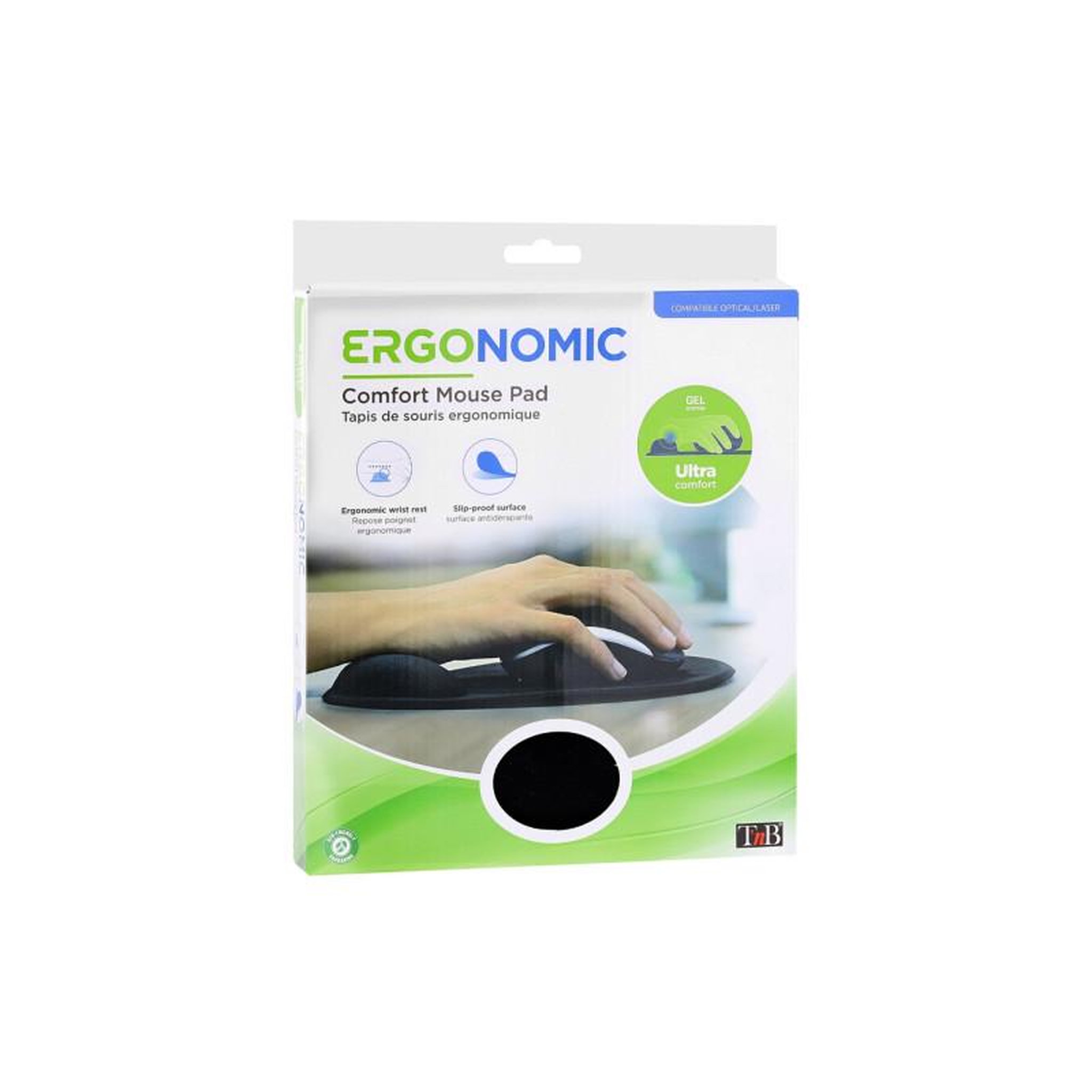 Voir la diapositive 5 : TNB Tapis de souris Tnb TAPIS DE SOURIS ERGONOMIQUE AVEC REPOSE POIGNET