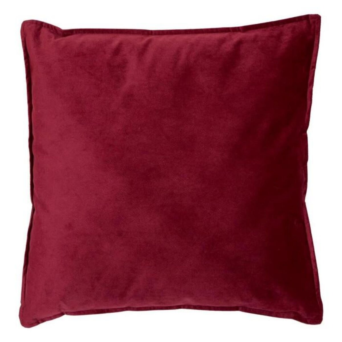 ATMOSPHERA Coussin Déco Uni  Lilou  55x55cm Rouge Grenat