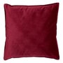 Voir la diapositive 1 : ATMOSPHERA Coussin Déco Uni  Lilou  55x55cm Rouge Grenat