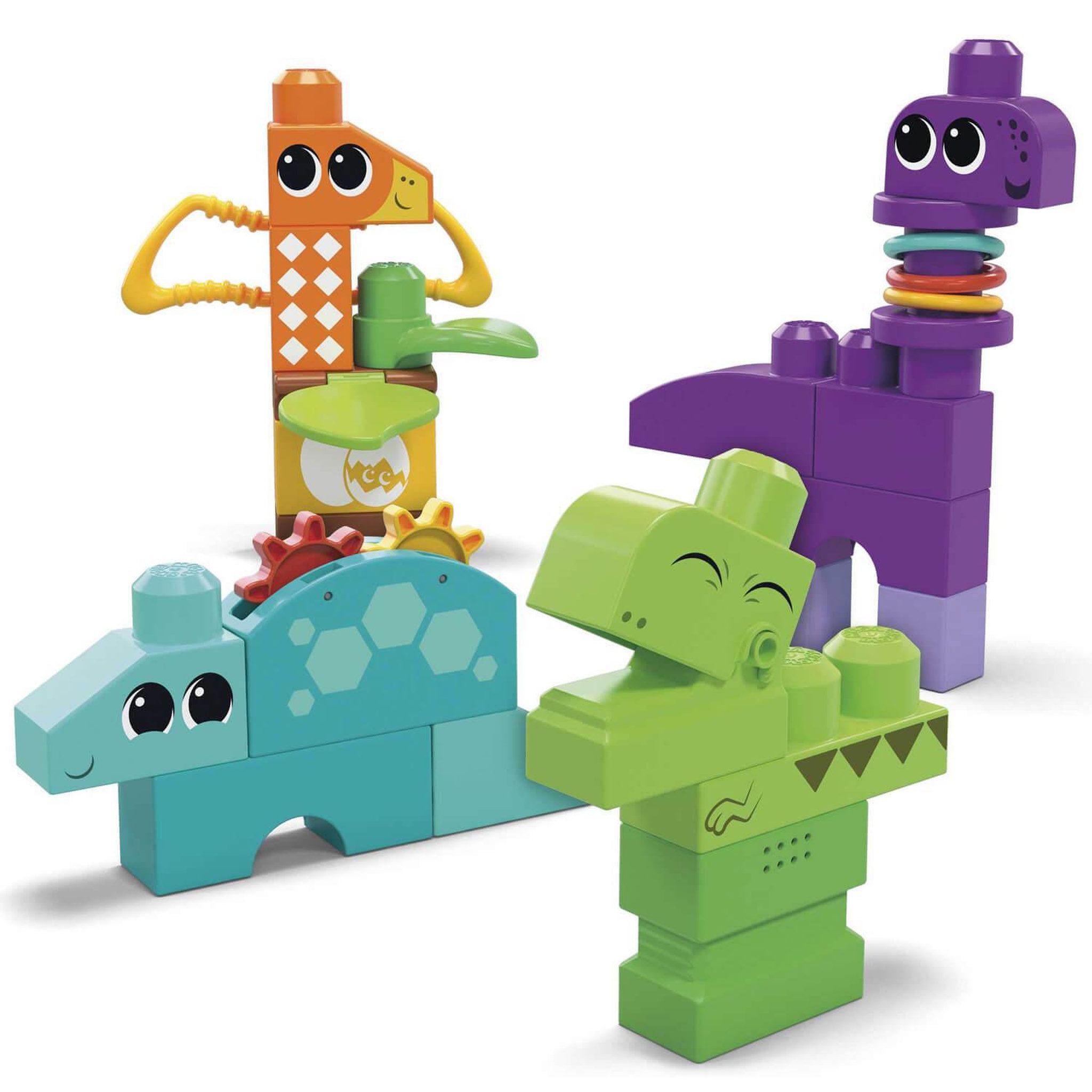 Voir la diapositive 2 : MEGABLOKS Megabloks : Dinos des sens à construire