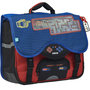 Voir la diapositive 3 : AUCHAN Cartable 38 cm CP/CE1/CE2 bleu et rouge ACTIVE GAMER