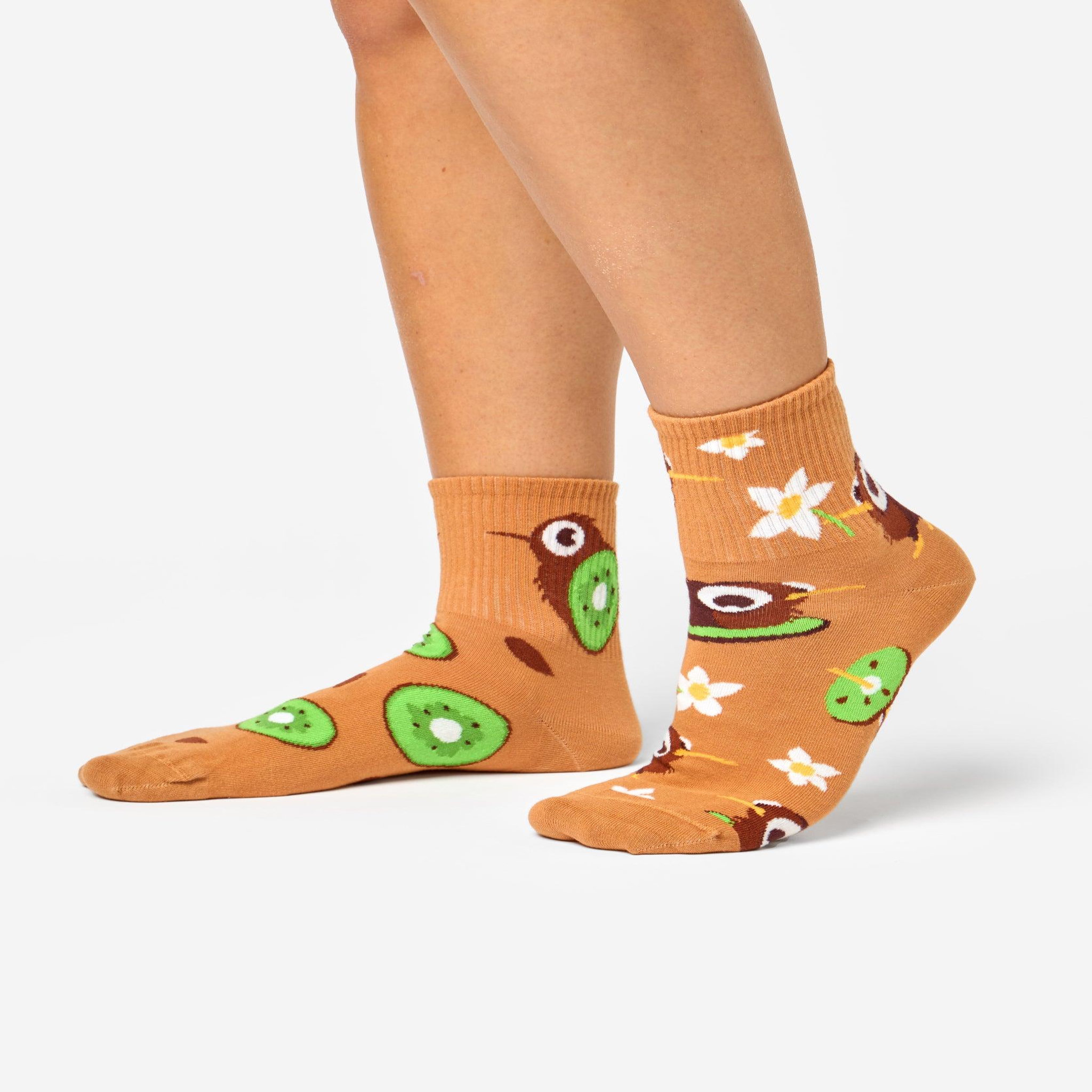 Voir la diapositive 3 : DEDOLES Chaussettes courtes kiwi l'oiseau