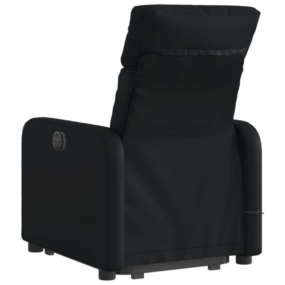 VIDAXL Fauteuil inclinable de massage Noir Similicuir