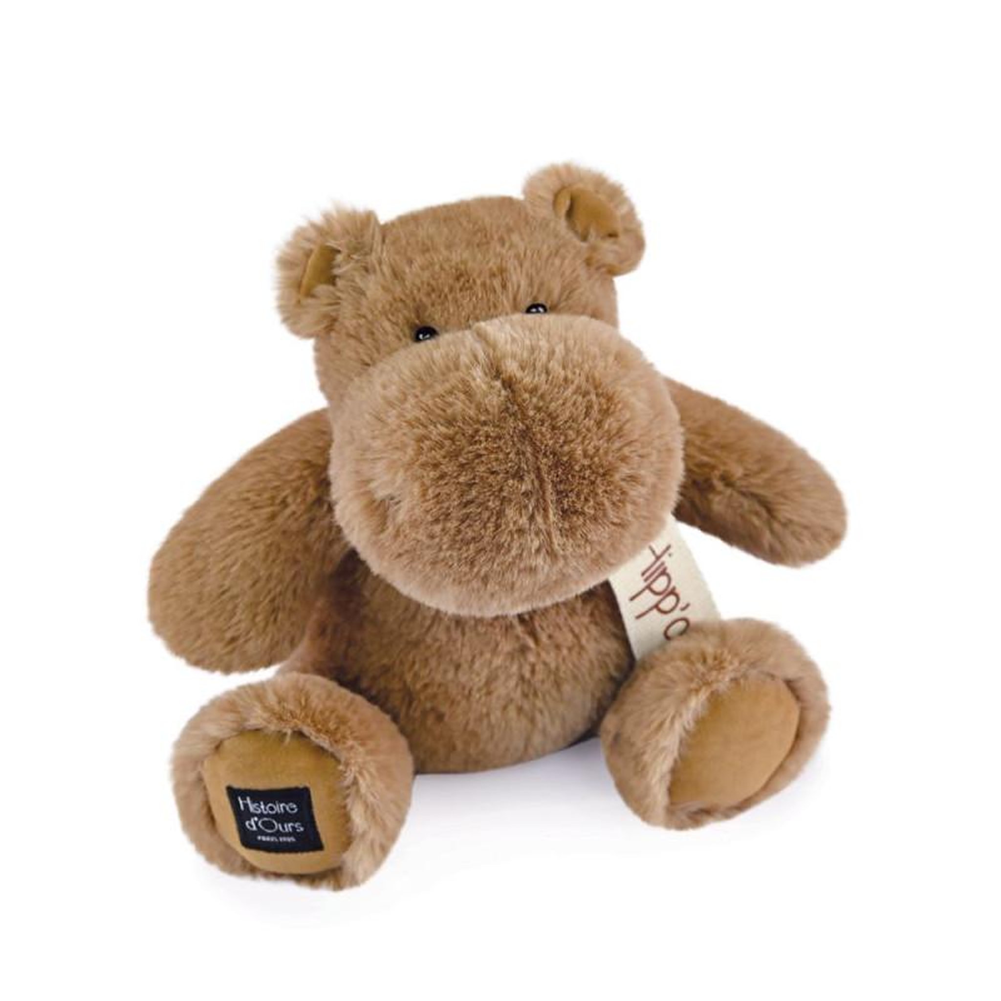 Histoire D'Ours Peluche Histoire d Ours Hippo 25 cm Chocolate chaude