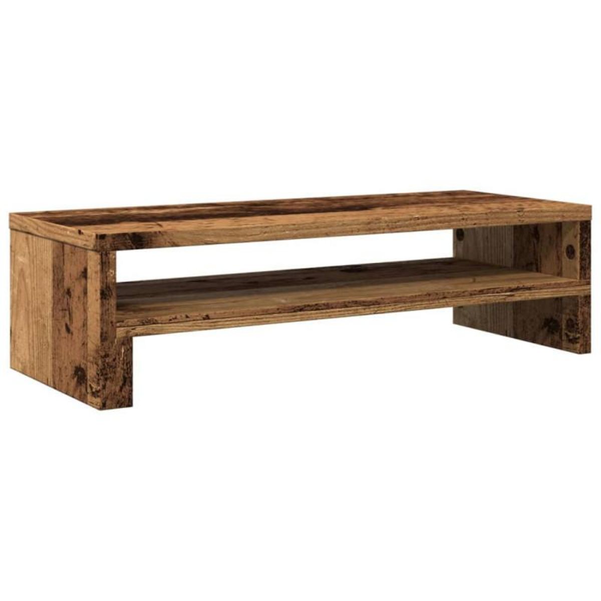 VIDAXL Support de moniteur vieux bois 54x22x15 cm bois d ingénierie