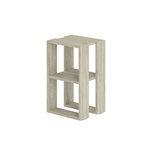 Habitat et Jardin Table de chevet en bois  Lonie  30 x 30 x 55 cm - Travertin