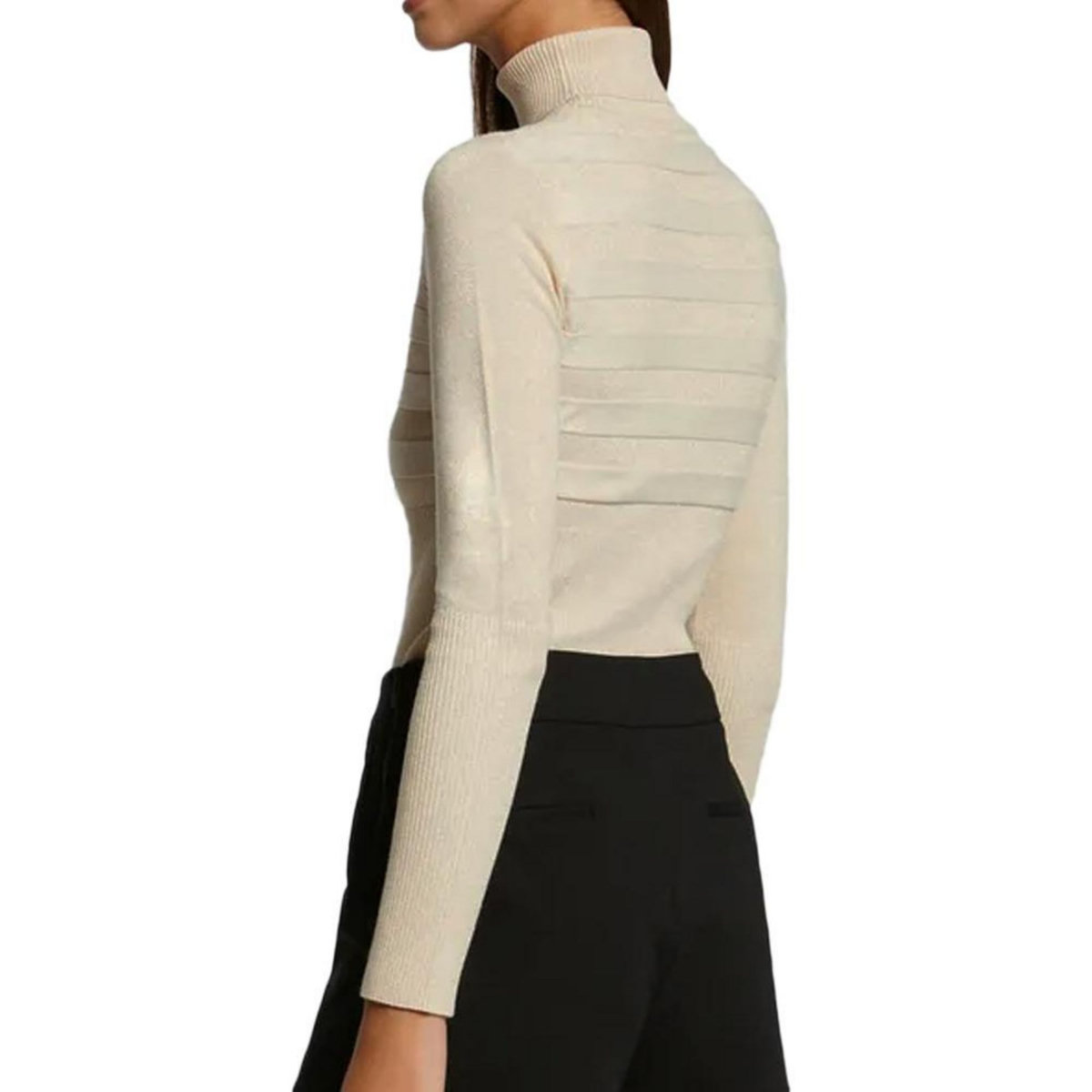 MORGAN Pull Beige Brillant Rosé Femme Morgan Mentosa