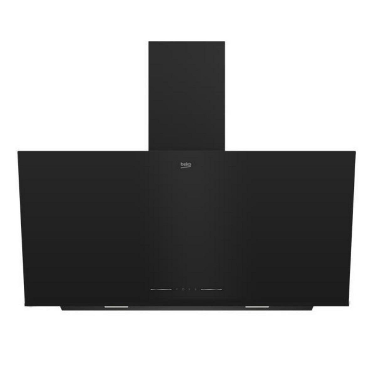 Beko Hotte décorative murale 90cm 60db 410m3/h noir - BHCA92442BBH