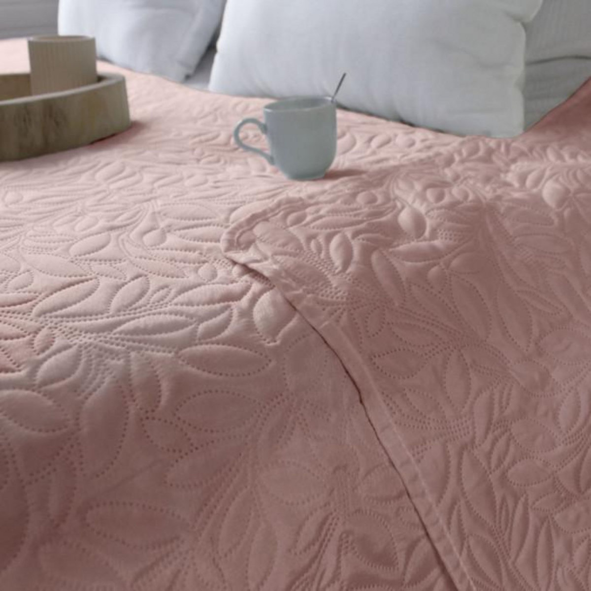 Paris Prix Couvre-lit en Microfibre  Rosa  220x240cm Rose