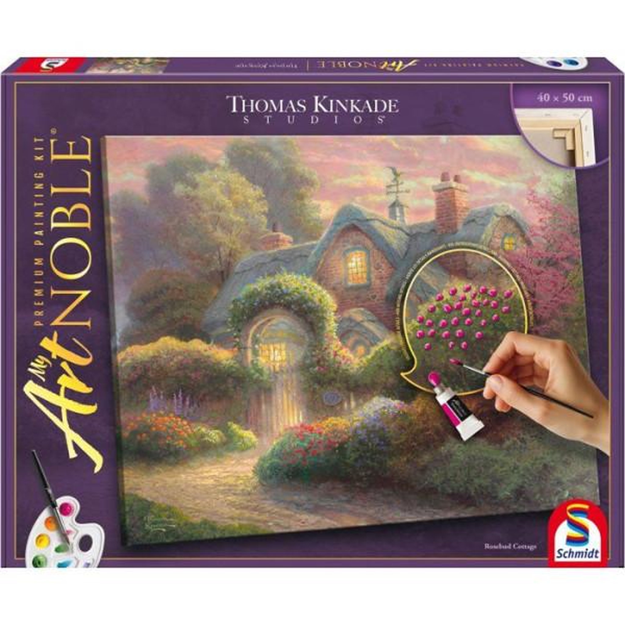 Schmidt Spiele My Art Noble - Kit de peinture Premium - SCHMIDT SPIELE - Cotage Fleuri - Des 12 ans