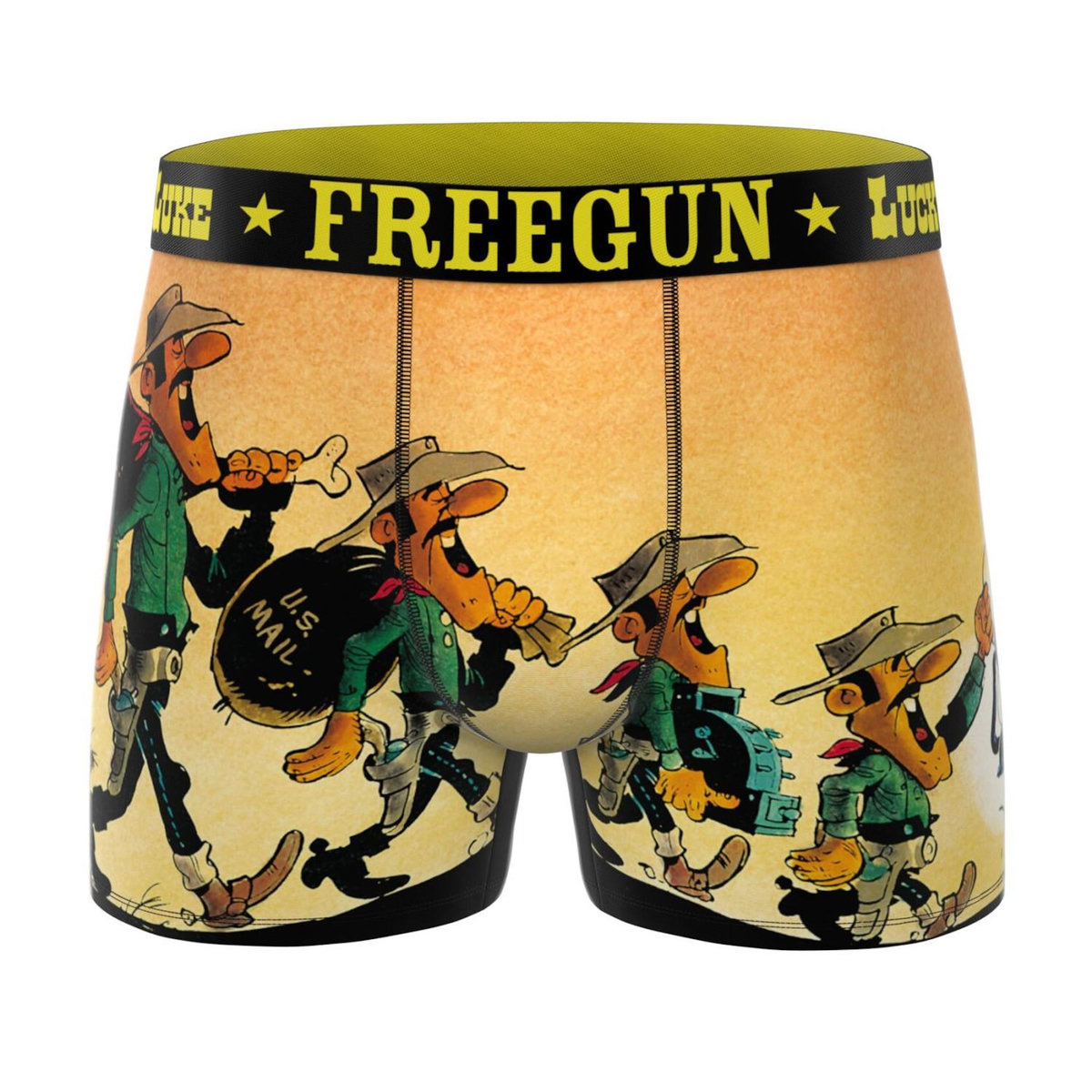 FREEGUN Lot de 3 boxers homme Lucky Luke