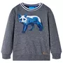 VIDAXL Sweatshirt pour enfants melange bleu marine 116