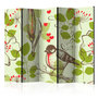 Voir la diapositive 1 : Paris Prix Paravent 5 Volets  Bird & Lilies Vintage Pattern  172x225cm
