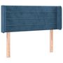 Voir la diapositive 2 : VIDAXL Tete de lit avec oreilles Bleu Fonce 83x16x78/88 cm Velours