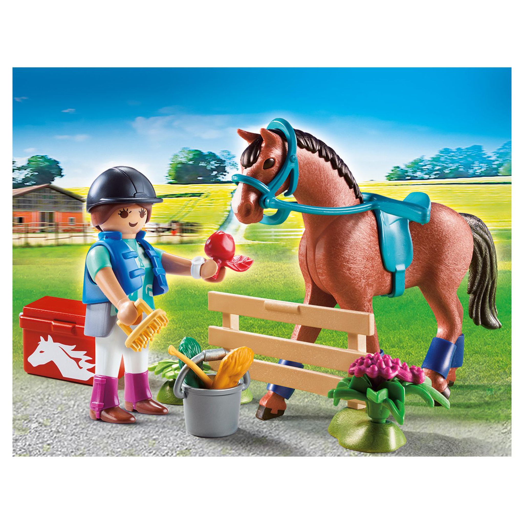 Voir la diapositive 2 : PLAYMOBIL 70294 - Country - Set cadeau Cavalière