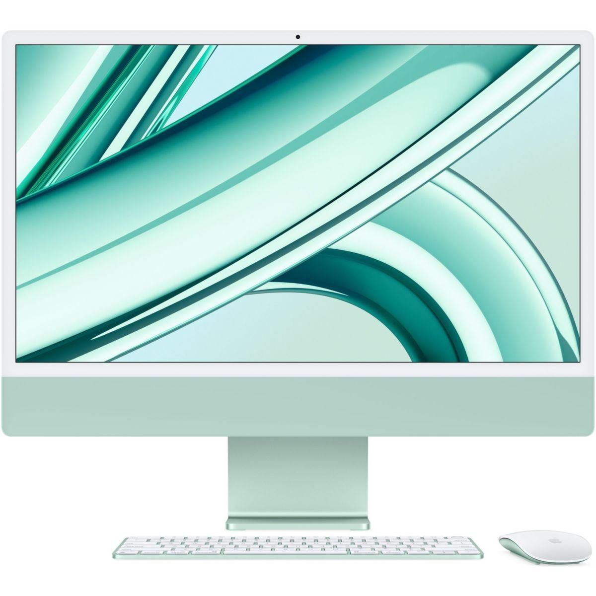 APPLE Ordinateur Apple 24' M3 8Go 256Go CPU 8 GPU 10 Vert