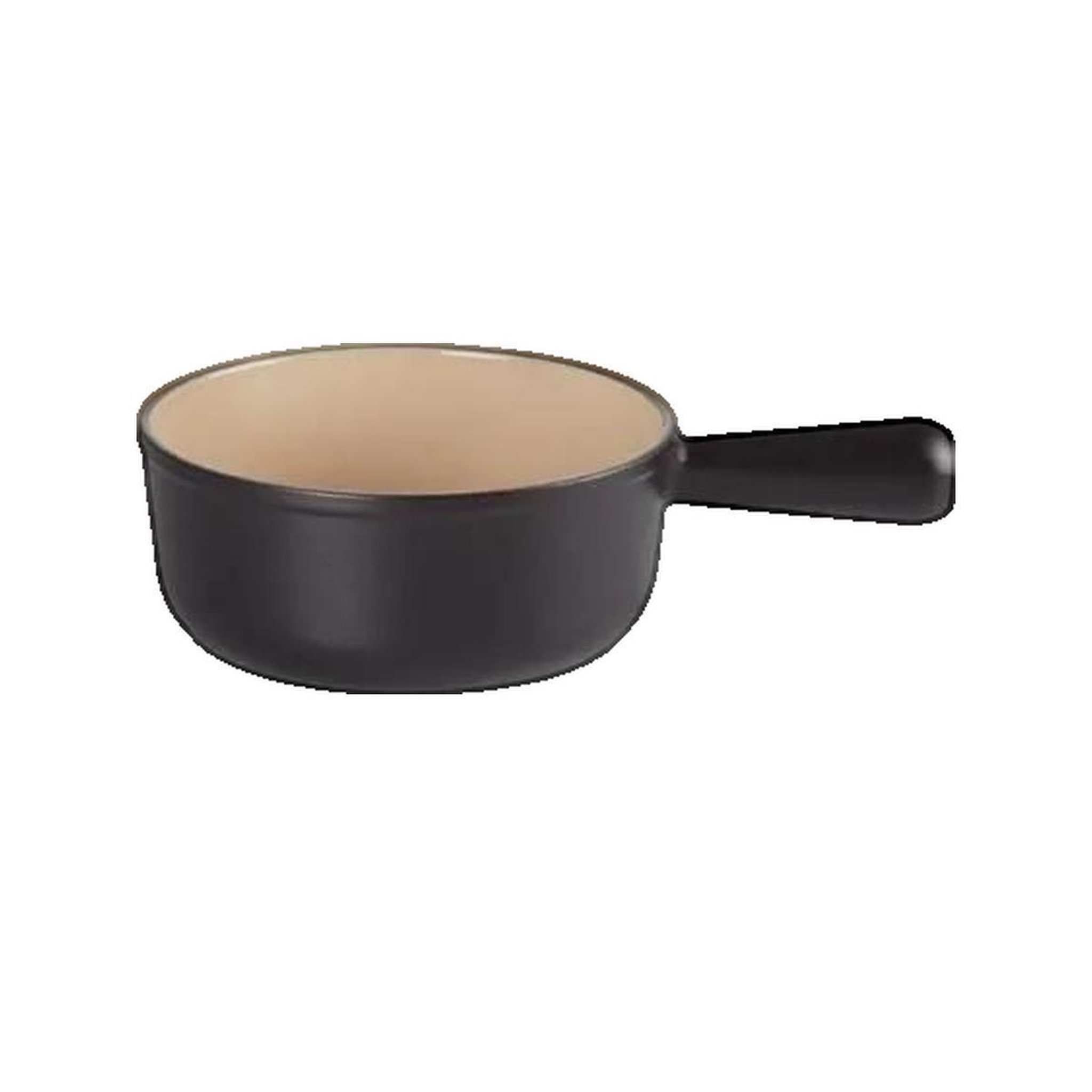 Le Creuset Caquelon à fondue Le Creuset modèle élégant noir mat 18 cm 1,4 L