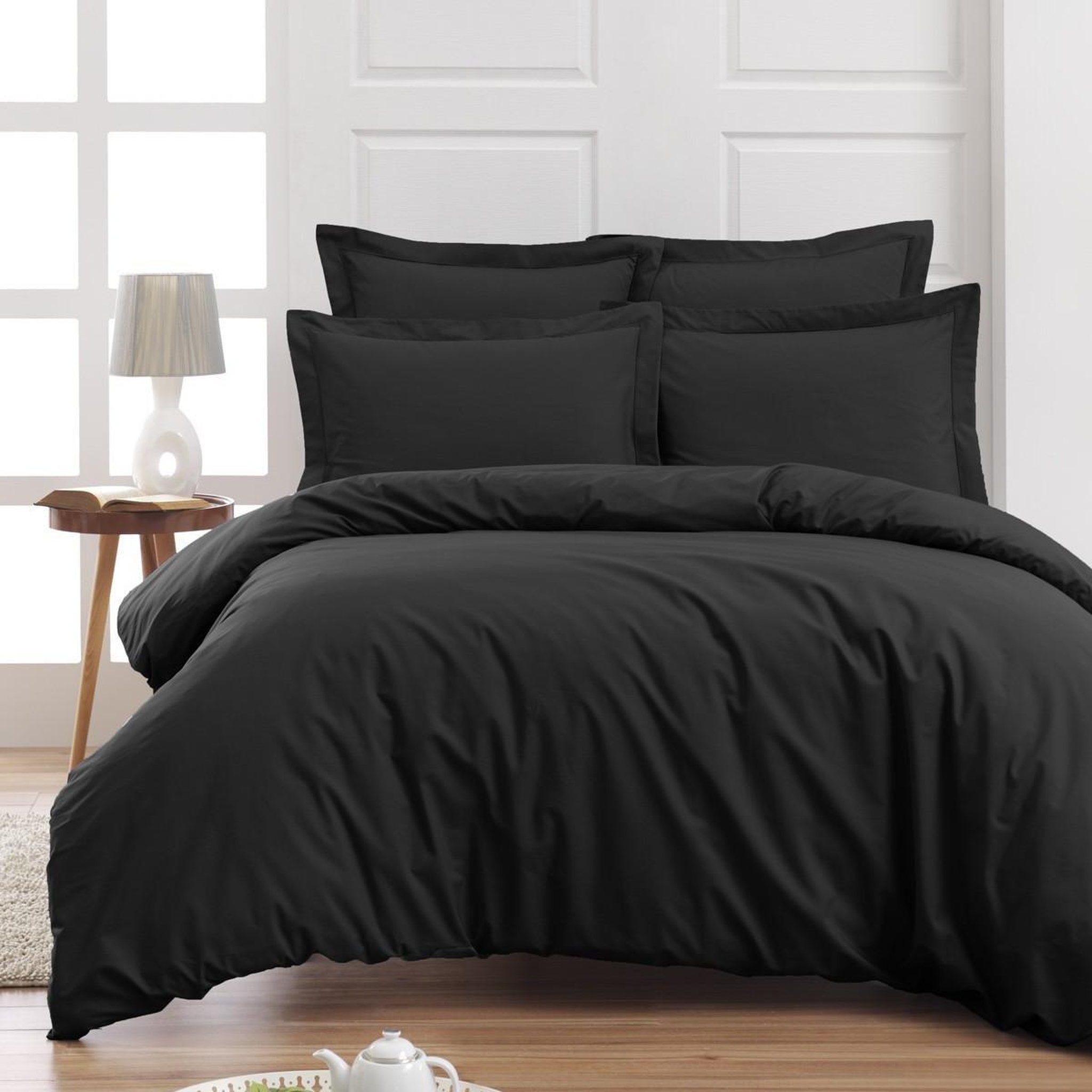 Voir la diapositive 4 : Sensei Maison Drap housse en percale de coton pour lit articulé SOFT PERCALE