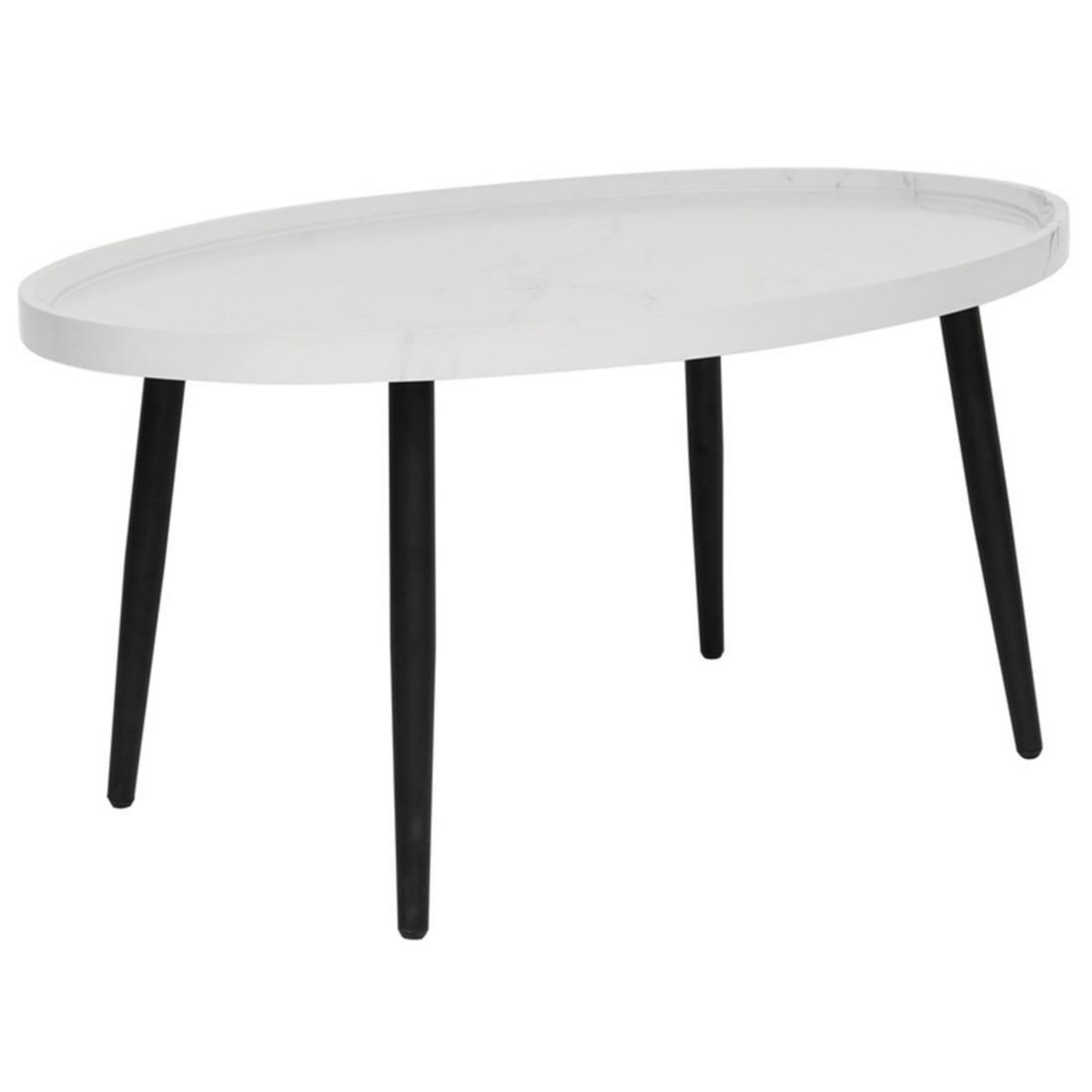 LISA DESIGN Helsinki - table basse - effet marbre - 80 cm