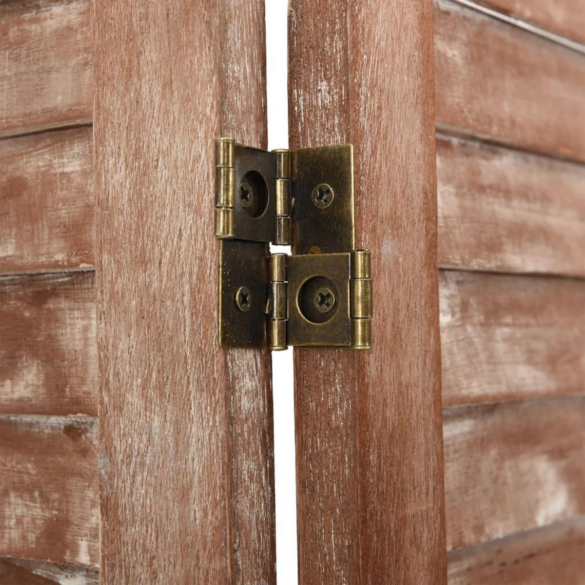 VIDAXL Cloison de separation 6 panneaux Marron 210x165 cm Paulownia