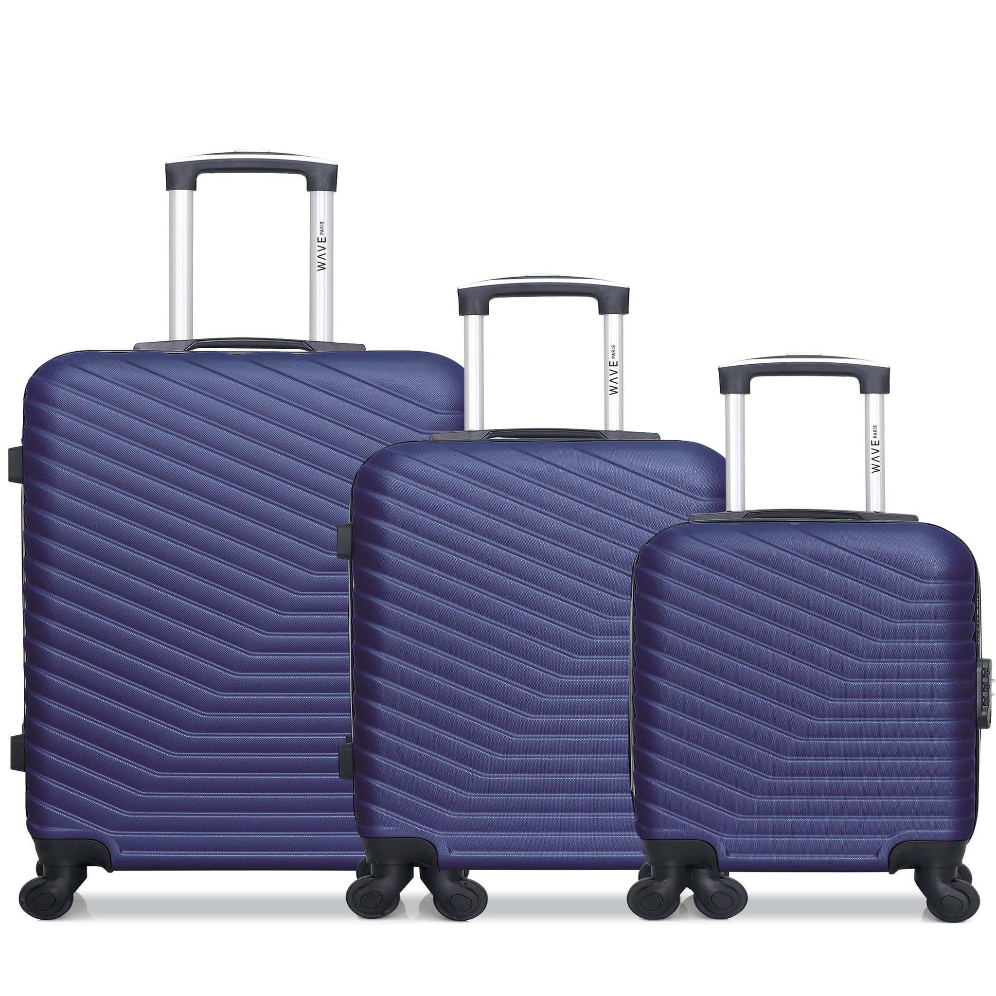 WAVE PARIS Wave paris - lot de 3 - valise weekend, valise cabine et valise cabine xxs lena