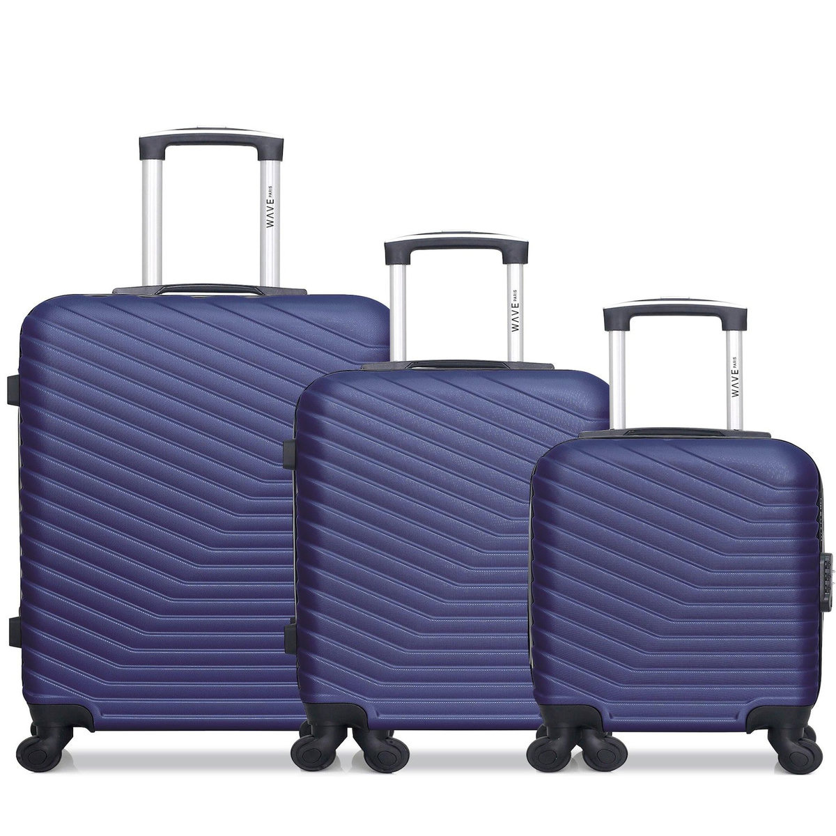 WAVE PARIS WAVE PARIS - Lot de 3 - Valise Weekend, valise cabine et valise cabine XXS LENA