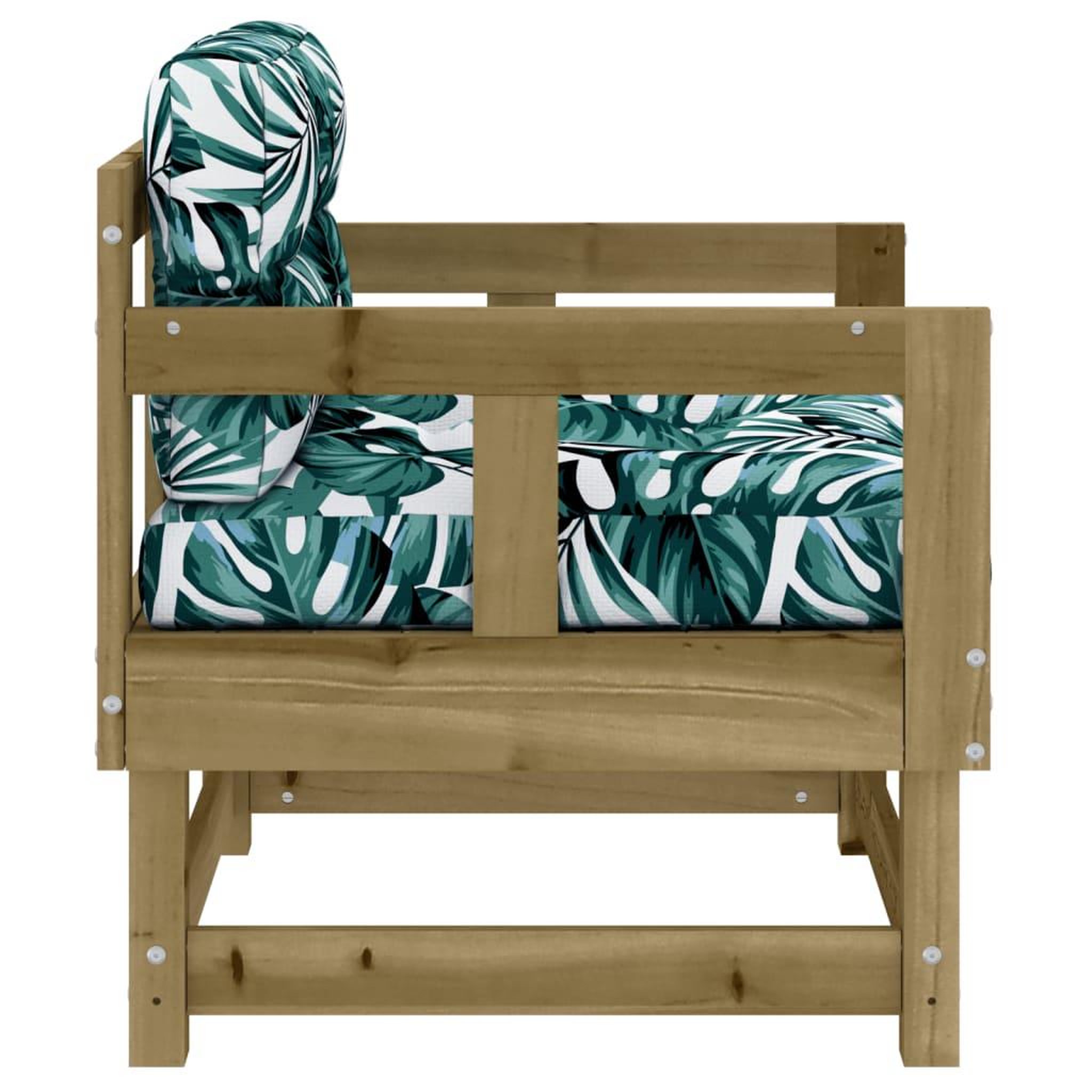 Voir la diapositive 5 : VIDAXL Chaises de jardin avec coussins lot de 2 bois de pin impregne