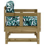 Voir la diapositive 5 : VIDAXL Chaises de jardin avec coussins lot de 2 bois de pin impregne