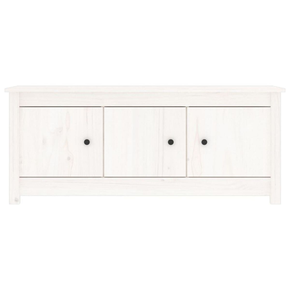 VIDAXL Armoire a chaussures Blanc 110x38x45,5 cm Bois de pin massif