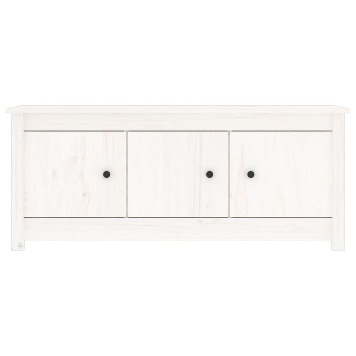 VIDAXL Armoire a chaussures Blanc 110x38x45,5 cm Bois de pin massif