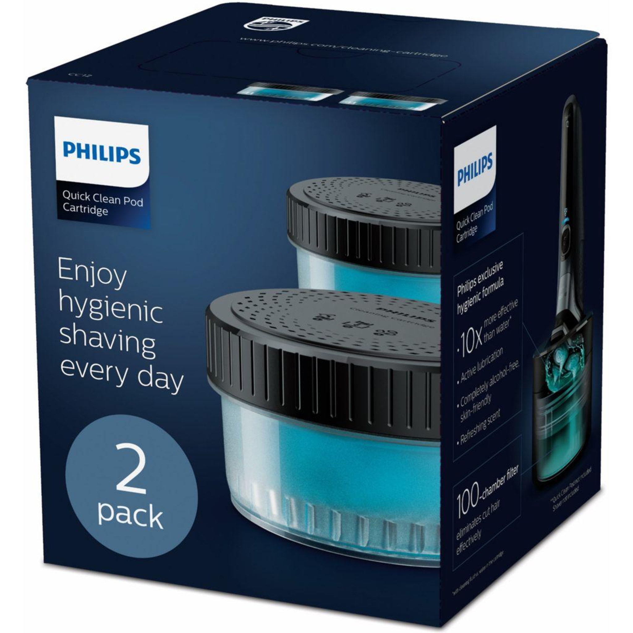 Philips Lotion de nettoyage recharges liquide quick clean cc12/50 x2