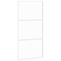 Voir la diapositive 2 : VIDAXL Porte coulissante blanc 102,5x205 cm verre trempe aluminium