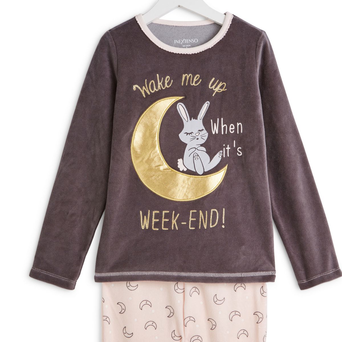 IN EXTENSO Ensemble pyjama velours lapin fille