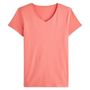 Voir la diapositive 3 : IN EXTENSO T-shirt manches courtes uni rose femme
