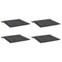 Voir la diapositive 3 : VIDAXL Coussins de chaise de jardin lot de 4 anthracite 50x50x3 cm