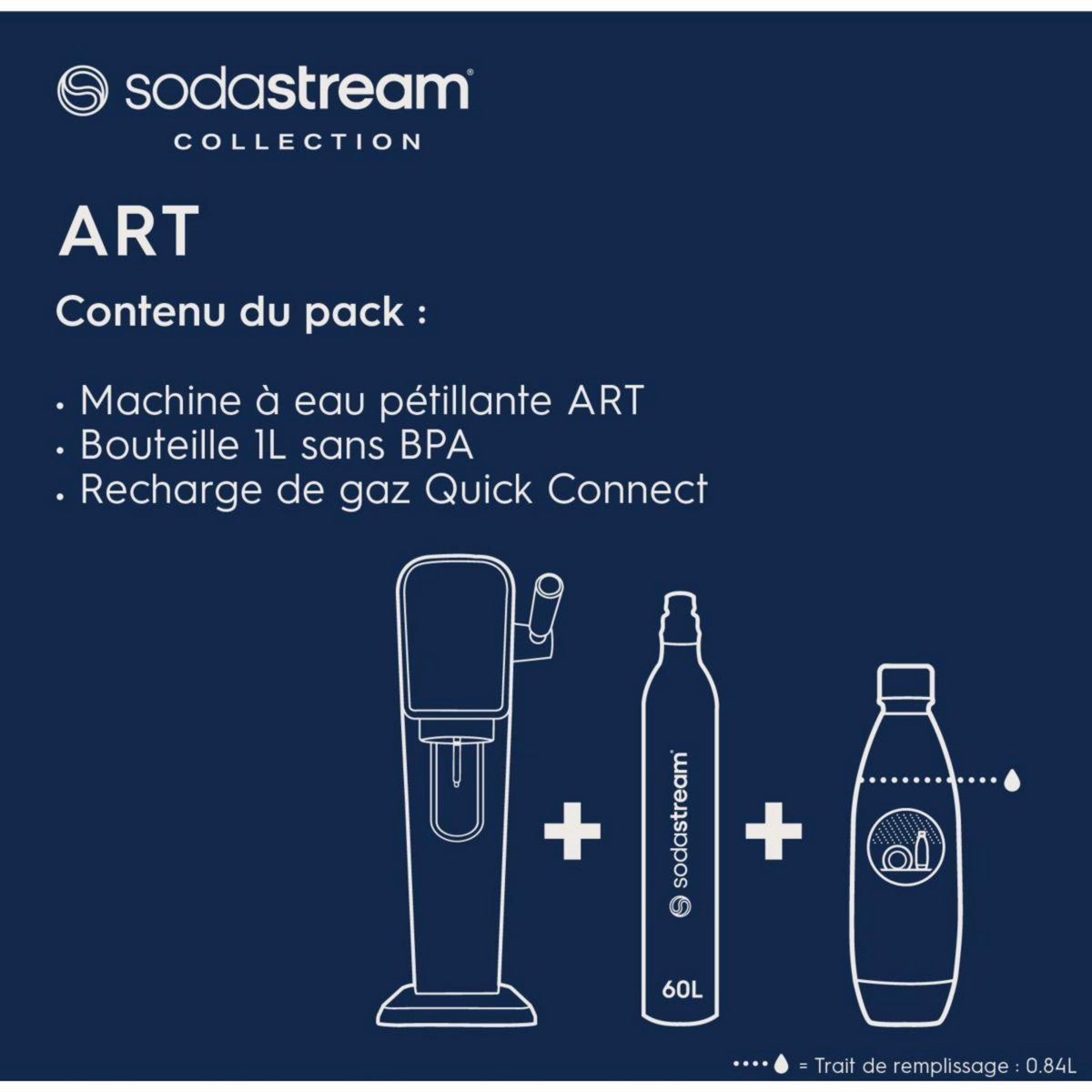 SODASTREAM Machine à soda ART Blanche